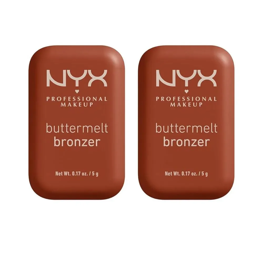 NYX Buttermelt Bronzer, BMB07.5 Butta Match 7.5 Deep Rich Warm 2 Pack
